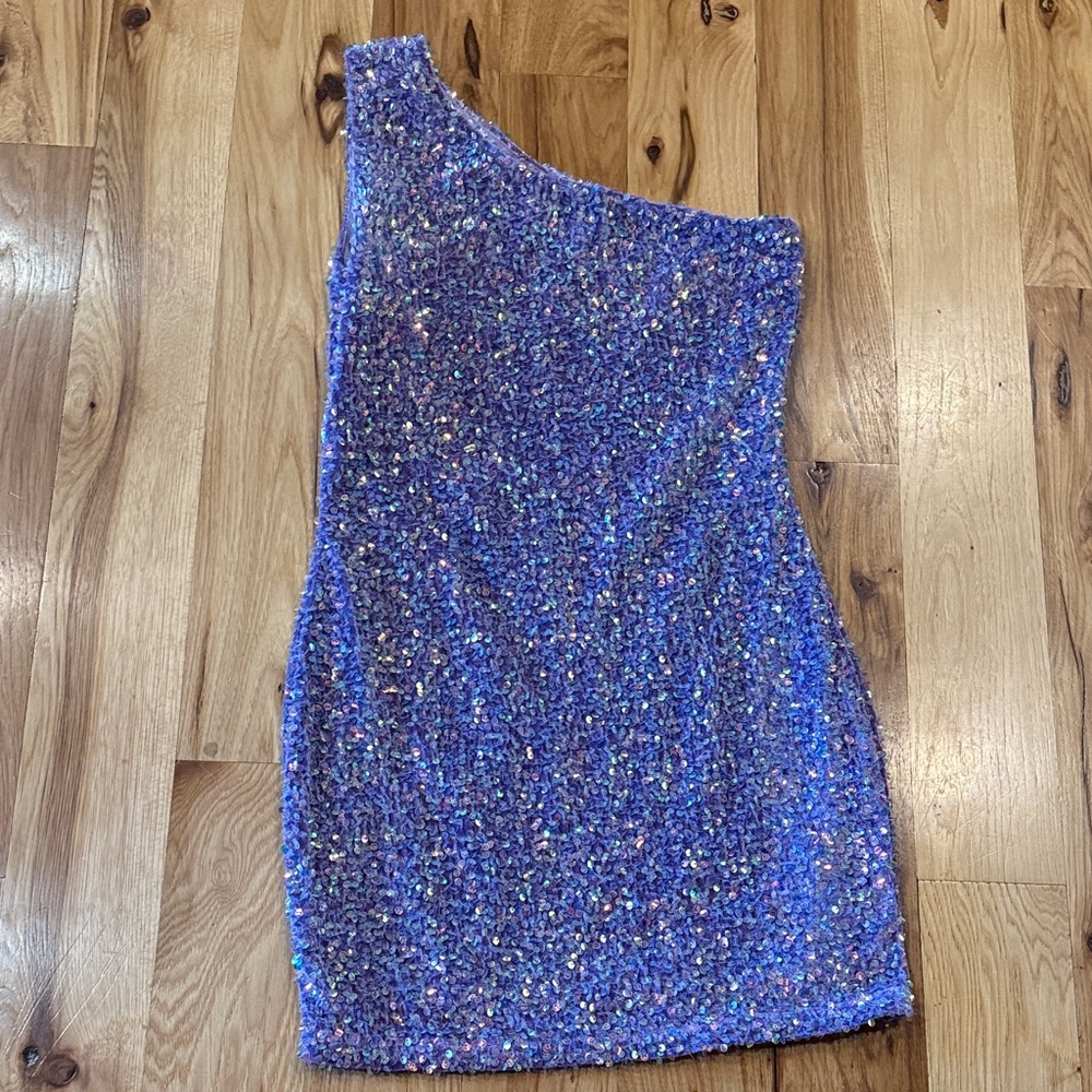 Elvi Lavender Sequin Dress